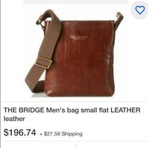 The Bridge Men’s Bag small flat leather